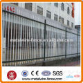 Erected Steel picket fencing